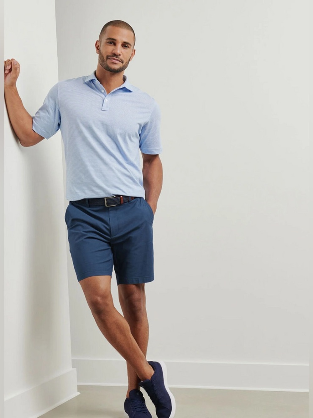 LIKE NEW Peter Millar Men's Classic Fit Crown Comfort Short Navy Size 38